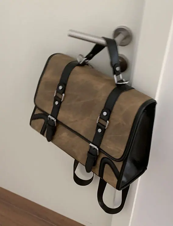 JIAERDI Preppy Style Jk Backpack Women Autumn New Leather Handle Backpacks Briefcase Ladies Harajuku Aesthetic Blue Schoolbag