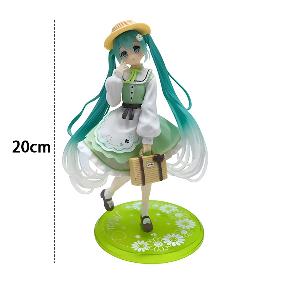 Hatsune Miku 20cm Anime Figurine - Kawaii Fashion Country Edition Collectible