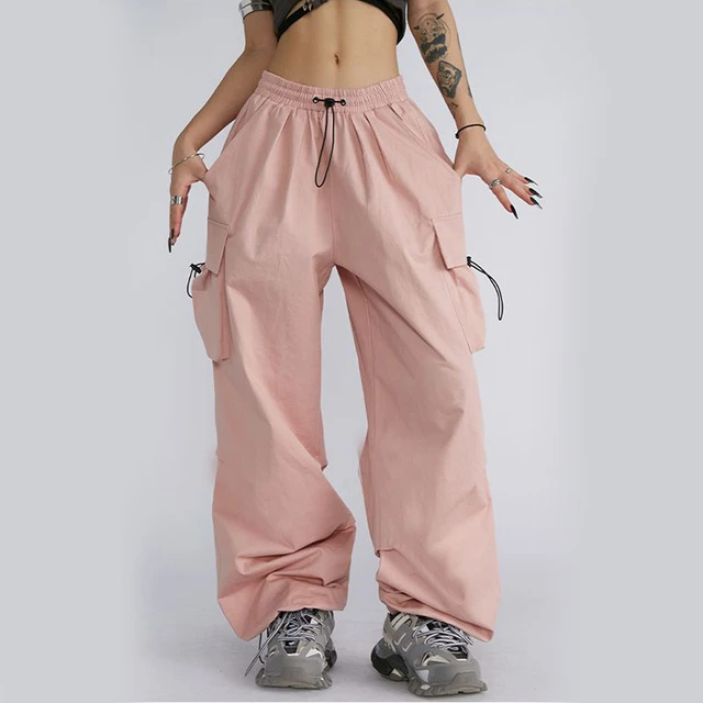 Zoki Hip Hop Streetwear Cargo Pants Women Loose Big Pockets Ins Tide Wide  Leg Trousers Y2k Fashion All Match Jogging Sweatpants - Pants & Capris -  AliExpress