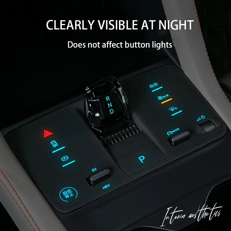 For BYD Song Plus-EV DMI Central control button silicone pad anti dirt Anti-fingerprint Auto Accessories