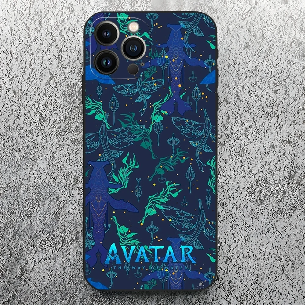 Avatar The Way of Water Black Soft Silicone Phone Case