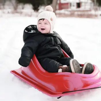 Sled Deluxe with Weather Shield Toddler Sled for Snow Kids Durable Sled for Winter Sledding Children's Ages up to 24 Months 5