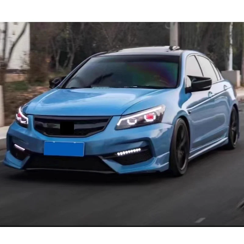Front Rear Bumper Side Skirt for Honda Accord 8.5th 08-13 US version Modified ABS Material Body Kit Auto Parts