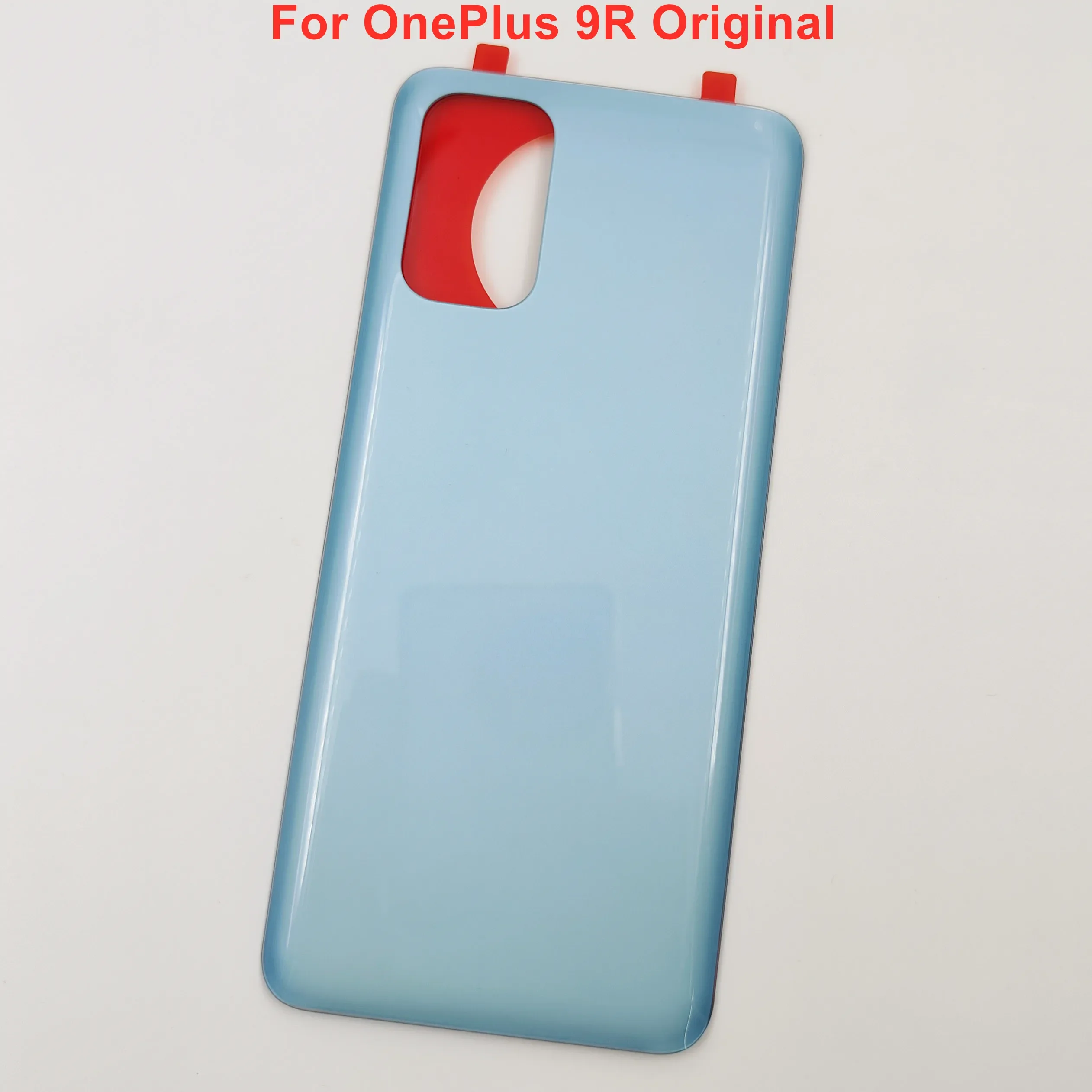 OnePlus 9 9R 8 8T 8 Pro용 유리 후면 뚜껑 배터리 커버, 하드 후면 문짝 쉘 하우징 패널 케이스, 접착제 로고
