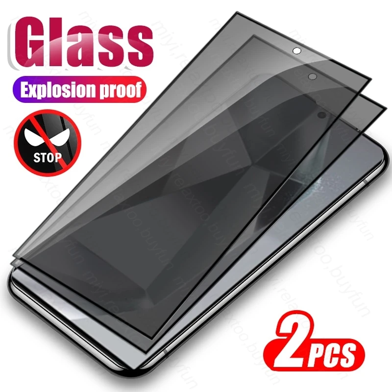 

Samung S 24 Ultra Glass 2PCS Privacy Tempered Glass For Samsung Galaxy S24 Ultra Plus S24Ultra 5G Anti-Spy Screen Protector Film