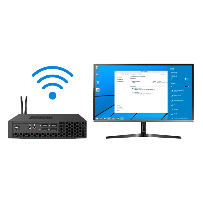 Gaming Core I9-9880H I7  With Dual Lan  Mini Pc Win10 Sata M2 Nvme Minipc 4k Display Product desktop computer