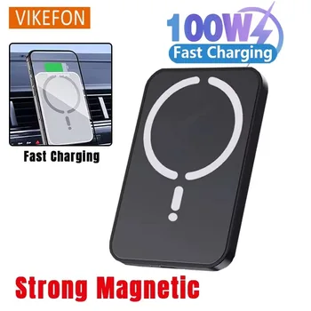 100W Magnetic Wireless Car Charger & Phone Mount 1