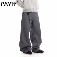 PFNW American Vintage Baggy Pleated Loose Wide Leg Scimitar Suit Pants Men's Simple Micro Lounge Pants Spring 2025 New 28W5992 1