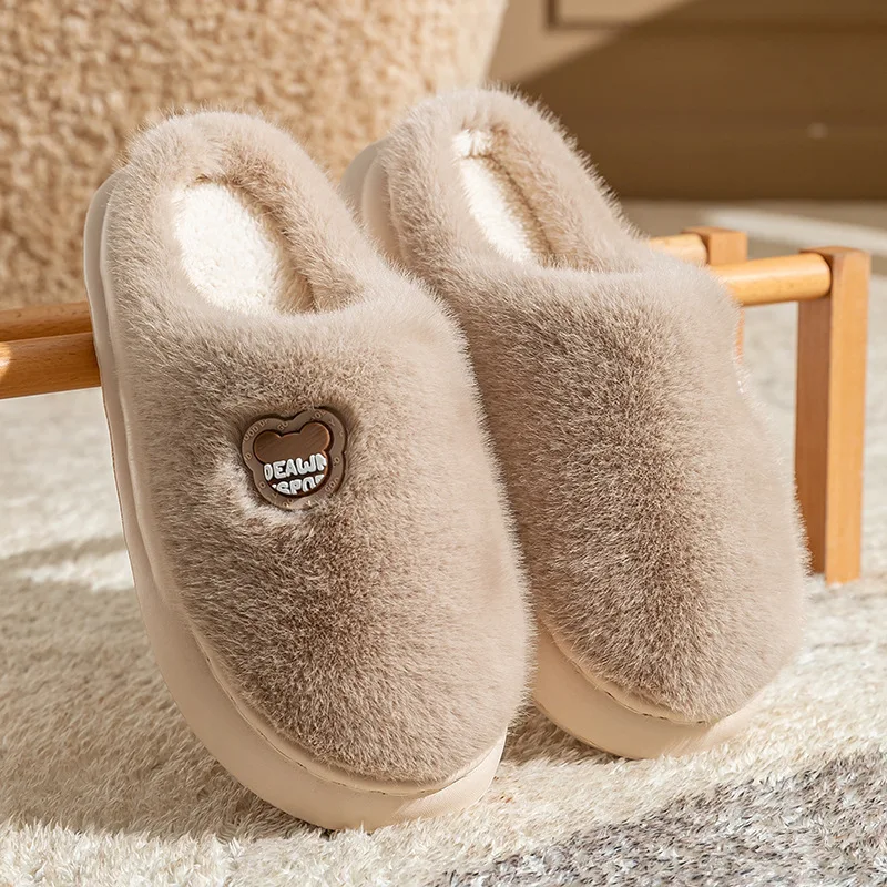Cozy Plush Unisex Slippers with Ultra Soft Memory Foam and Non-Slip Sole