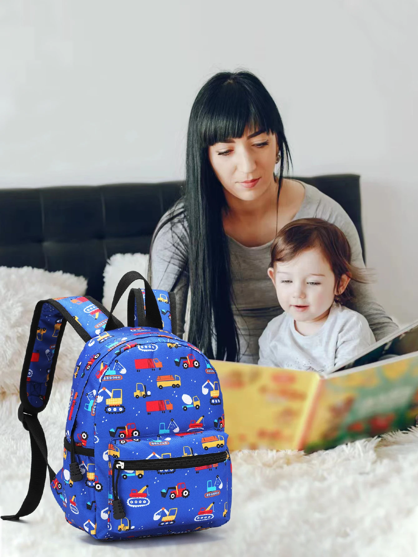 

Cartoon Book Bag Kindergarten Elementary School Backpack Children's Outdoor Travel Backpack