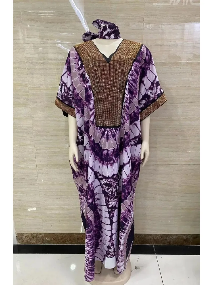 2025 new arrivals loose women/lady summer maxi dress long print short sleeve ankara african style 2