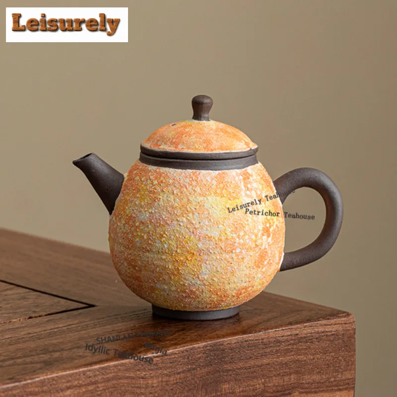 185ML Mineral Rocks Dragon Egg Teapot Aesthetic Tea Infuser Pot Tea Maker Kettle With Ball Hole Oolong Tea For Tea Supplies Gift