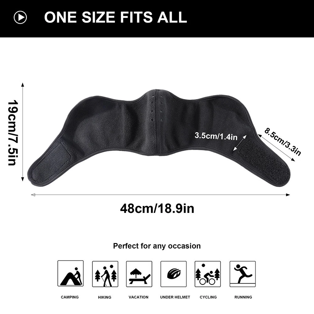 Mode Winter Thermo Fleece Sturmhaube Vollgesichtsmaske Skifahren Hut Bandana Hut Winddicht Snowboard Schals Damen Herren Helm Kappe – Detail 7
