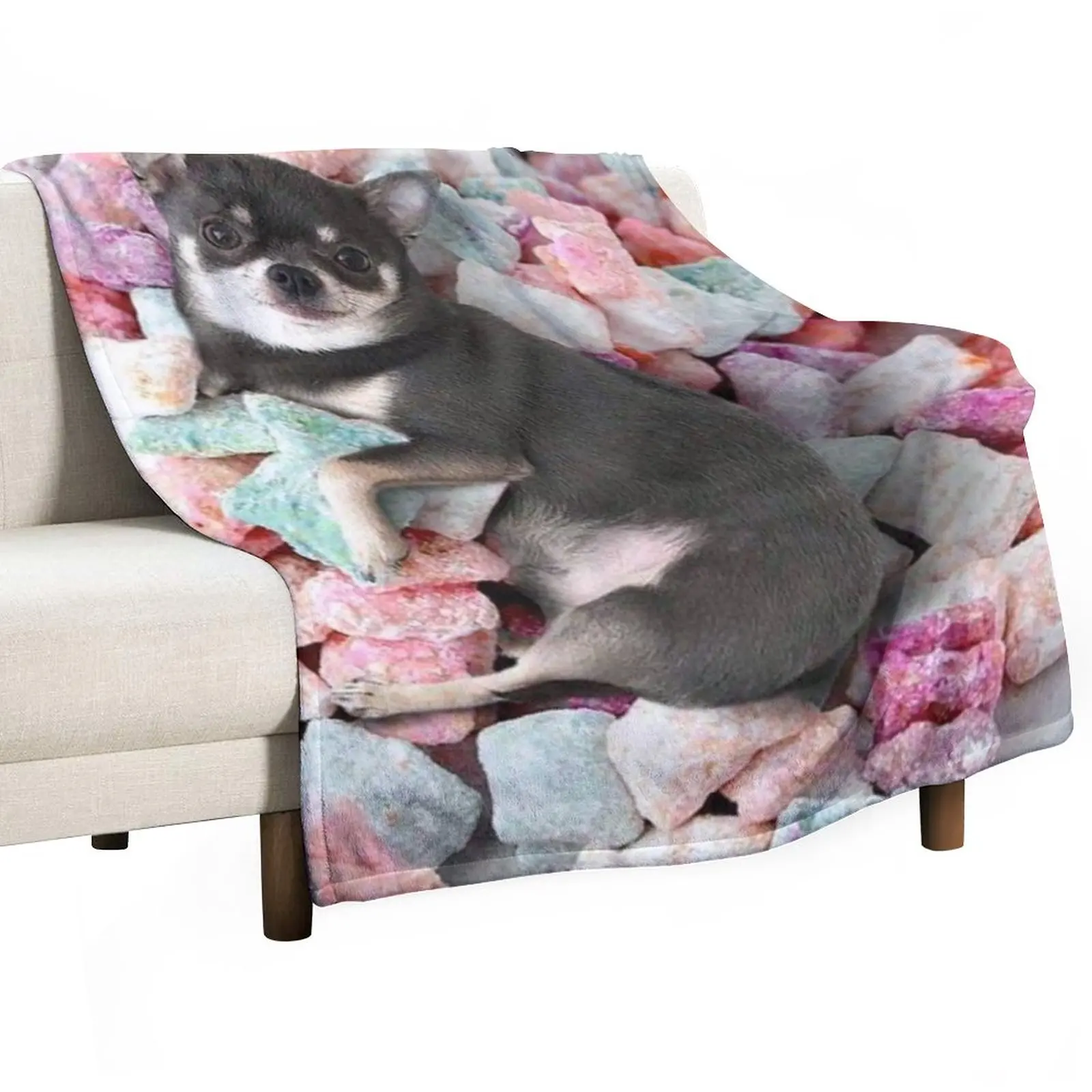 

Chihuahua Cute Candy Throw Blanket Hair Blanket Thin Blankets Cute Blanket