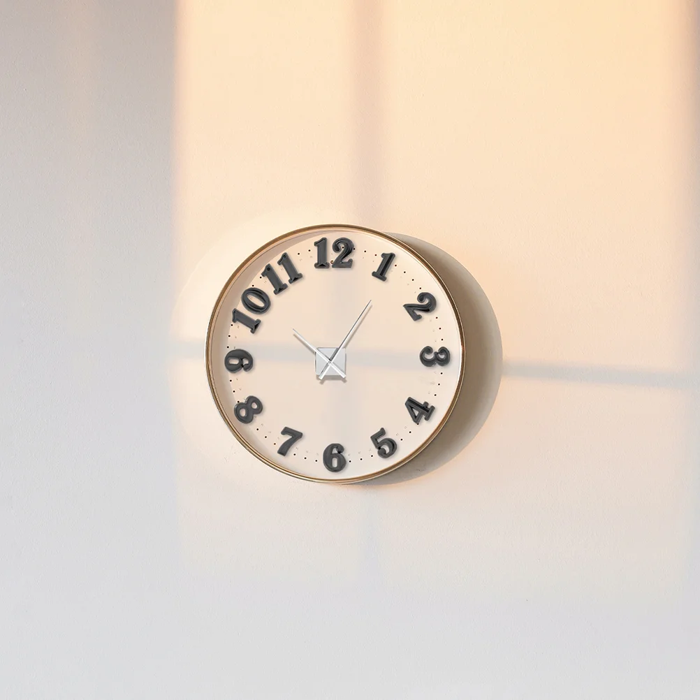 2 Sets Clock Number Plate Household Decor Numerals Supplies Arabic Mute Home D&eacute;cor Roman for Plastic DIY Numbers Kit