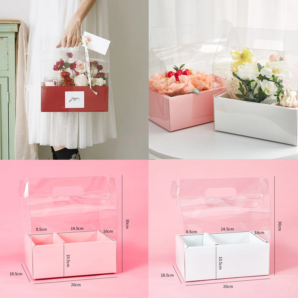 HAISENGO Caja En Forma De Corazón De 3 Piezas Para Arreglos Florales, Cajas  De Embalaje De, image size:1000x1000