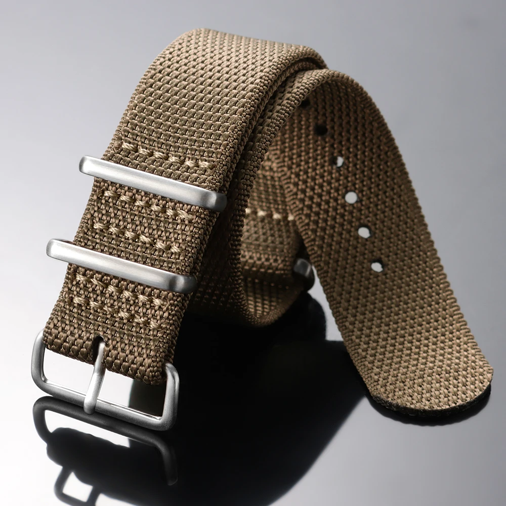Premium Woven Nylon Men's Sport Watch Strap - High-Quality Fabric Band