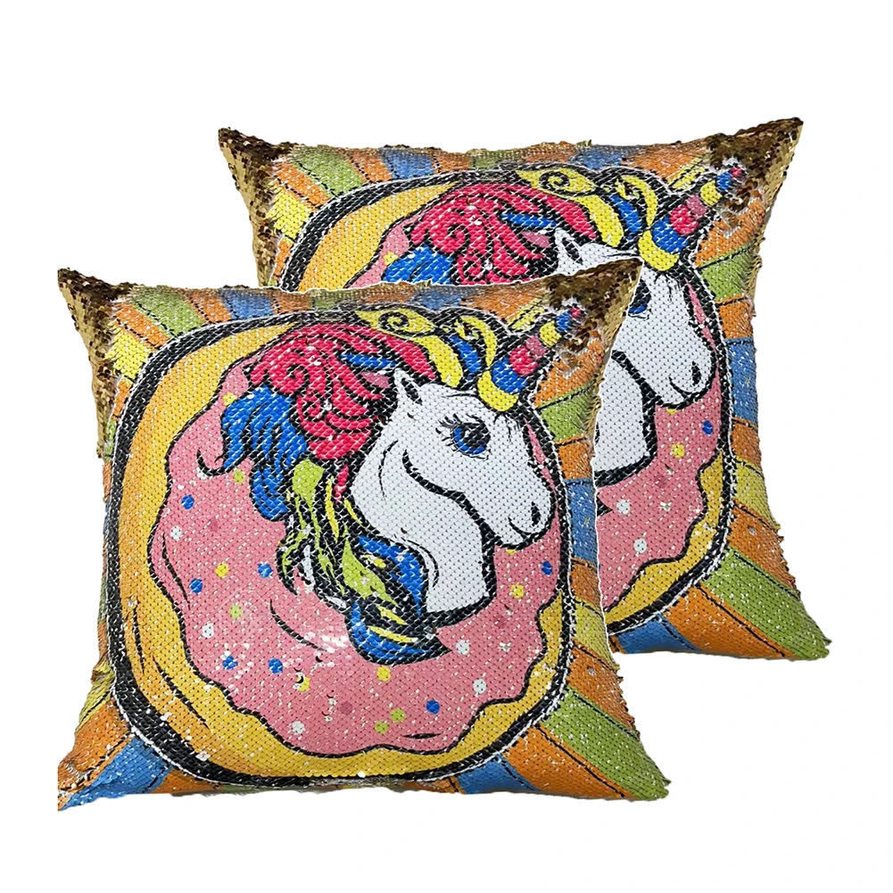 

10pcs 15.7in x 15.75in Colorful Sublimation Blank Sequin Magic Slide Pillowcase for Home Decor Custom Pillowcase Printing Gifts
