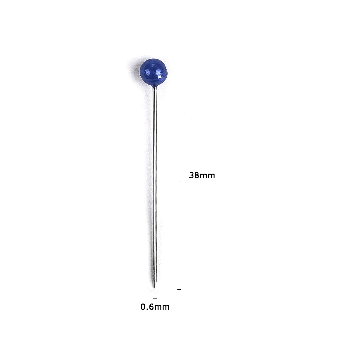 100개/박스 38cm 다채로운 원형 진주 헤드 바늘 스티치 스트레이트 푸시 바느질 핀 드레스메이킹 DIY 바느질 도구 포지셔닝용