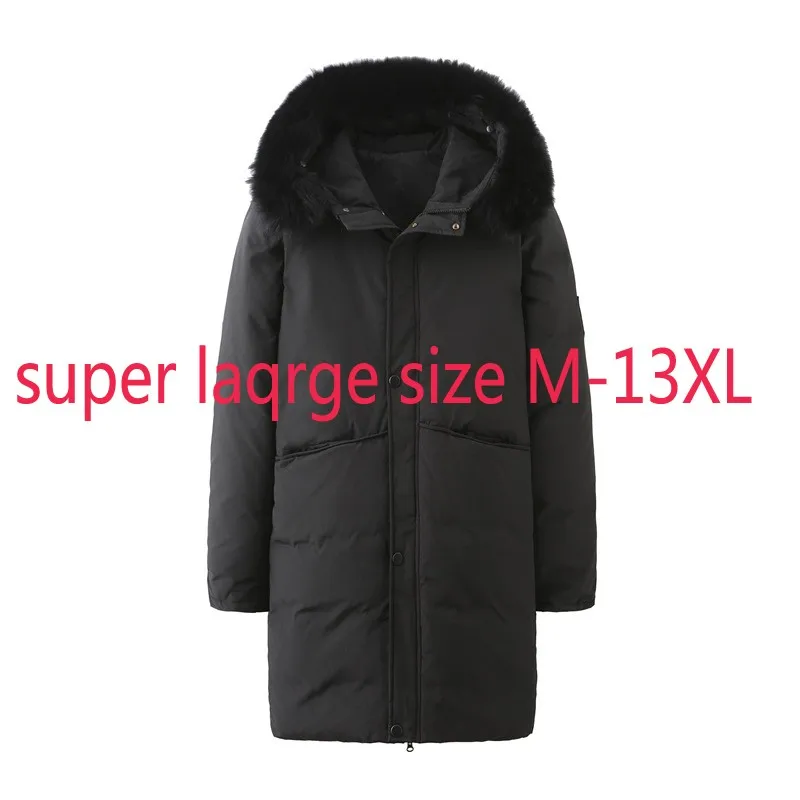 남성용 초대형 겨울 롱 코트, 두꺼운 캐주얼 다운 재킷, 플러스 사이즈 M-9XL, 10XL, 11XL, 12XL, 13XL, 고품질 패션, 신상