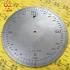 Diameter 160mm, Inner Hole 6mm,Thickness 2mm Industrial Measuring Disc Stainless Steel Angle Disc Mechanical Fittings 3