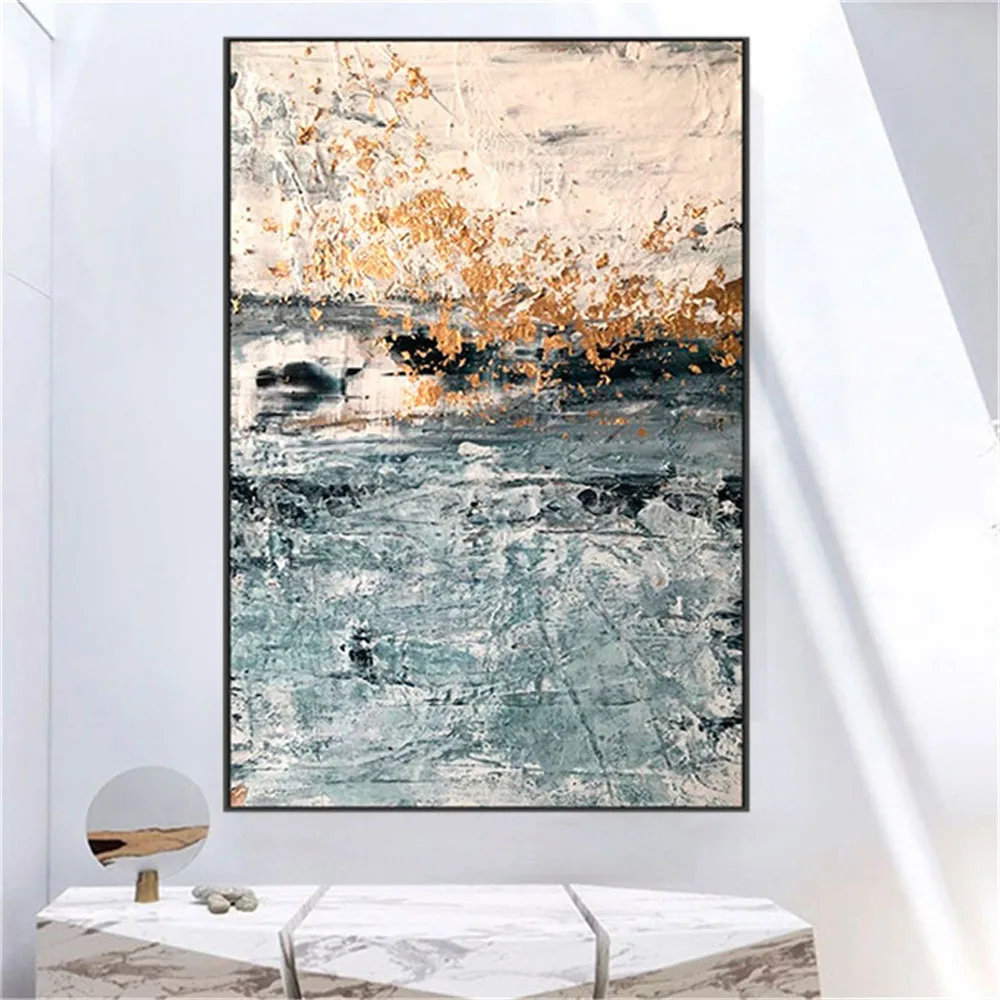 

100% Hand-Painted Modern Bright Oil Painting Coloring Home Decor Wall Art Pictures Original Canvas Paintings Decor Living Room