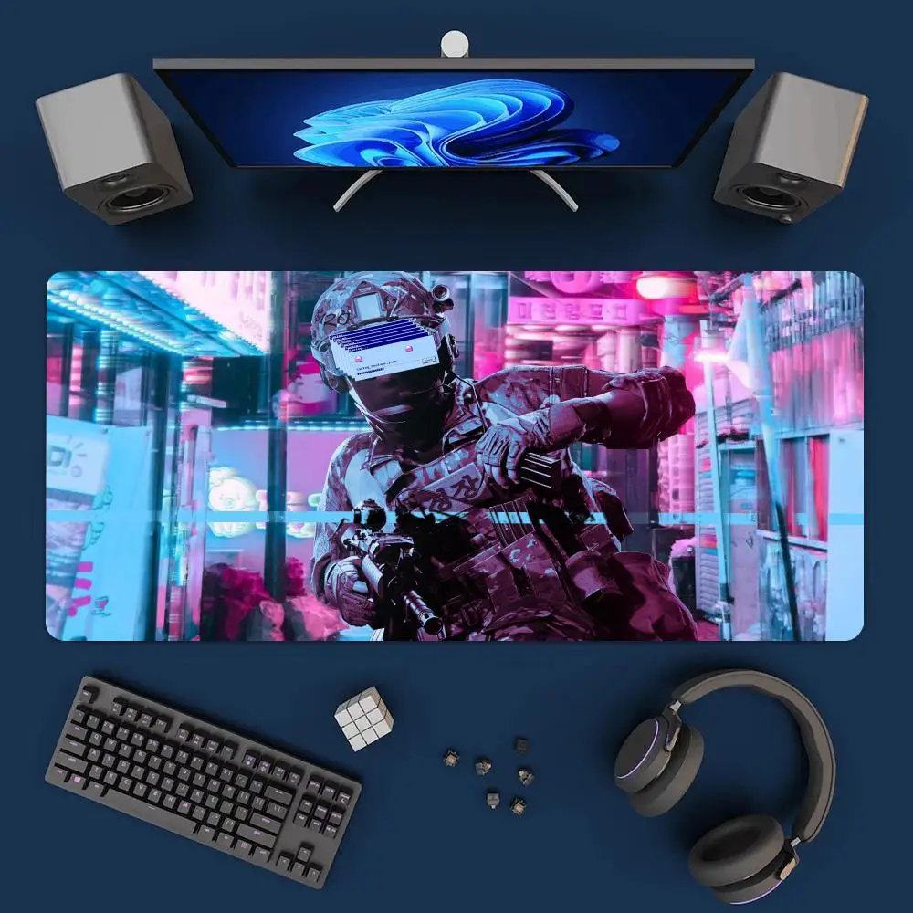 Tactical Simulation Game Ready Or Not Mouse Pad Gamer Gaming Rubber Seamed Mouse Pad Accessories Desk Keyboard Pad Computer Laptop