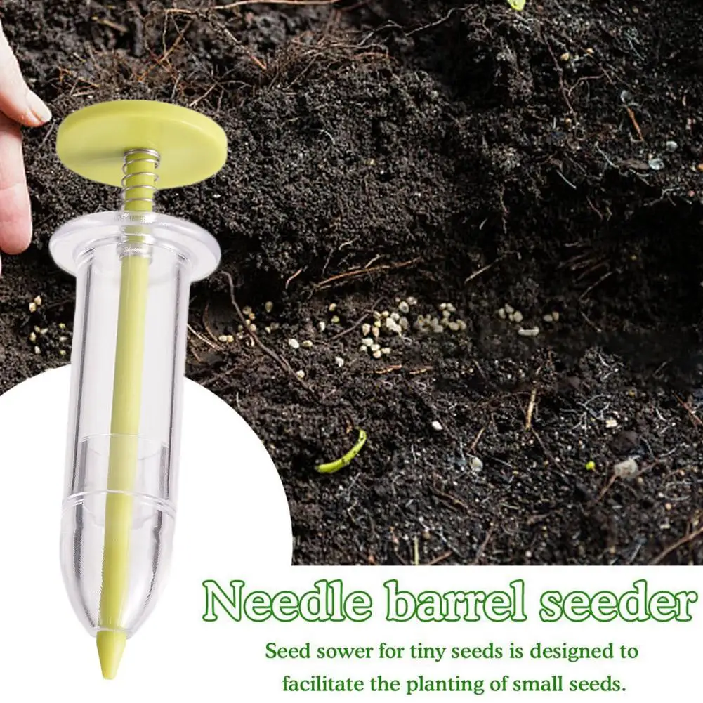 

Syringe Seeder Mini Seed Sowing Dispenser Garden Precision Planter Tools Manual Bed Flower Gardening Sower Seeding Fertiliz S3j5