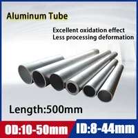 ท่ออลูมิเนียม 6061/6063 ขนาดเส้นผ่านศูนย์กลางภายนอก 18-76 มม. ท่ออลูมิเนียมอัลลอยด์ ความยาวตรง 200-500 มม. ท่อกลมกลวง ความหนา 2-10 มม. รับสั่งทำตามขนาด 6