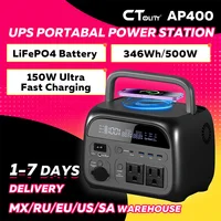 CTOLITY AP400 500W générateur solaire centrale électrique Portable 345Wh LiFePO4 batterie 110V 220V AC sortie maison Camping voyage RVs 1