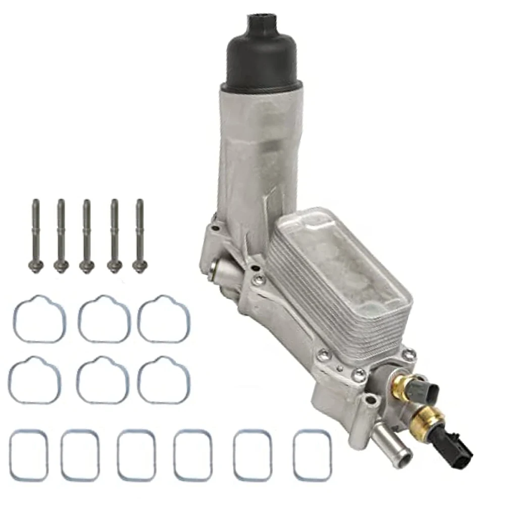 Oil Filter Adapter Housing Engine For Jeep Dodge Chrysler Ram 3.6L V6 Oil Cooler Kits 68105583AE 68105583AF 68105583AA 926-959