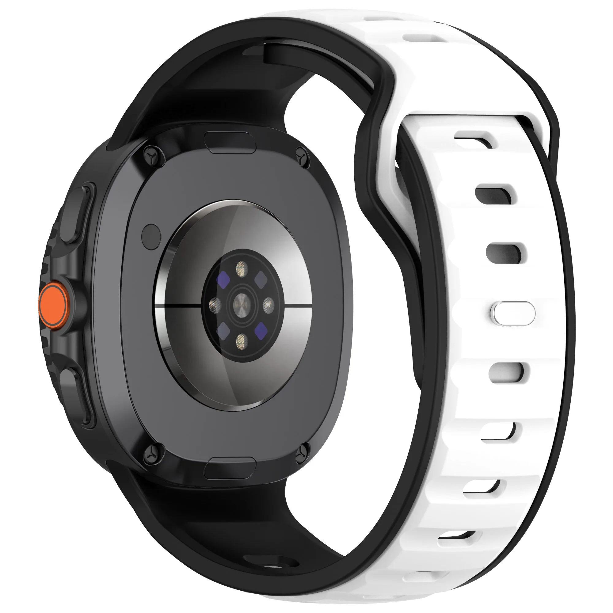 Two-Tone Elastic Silicone Sport Strap