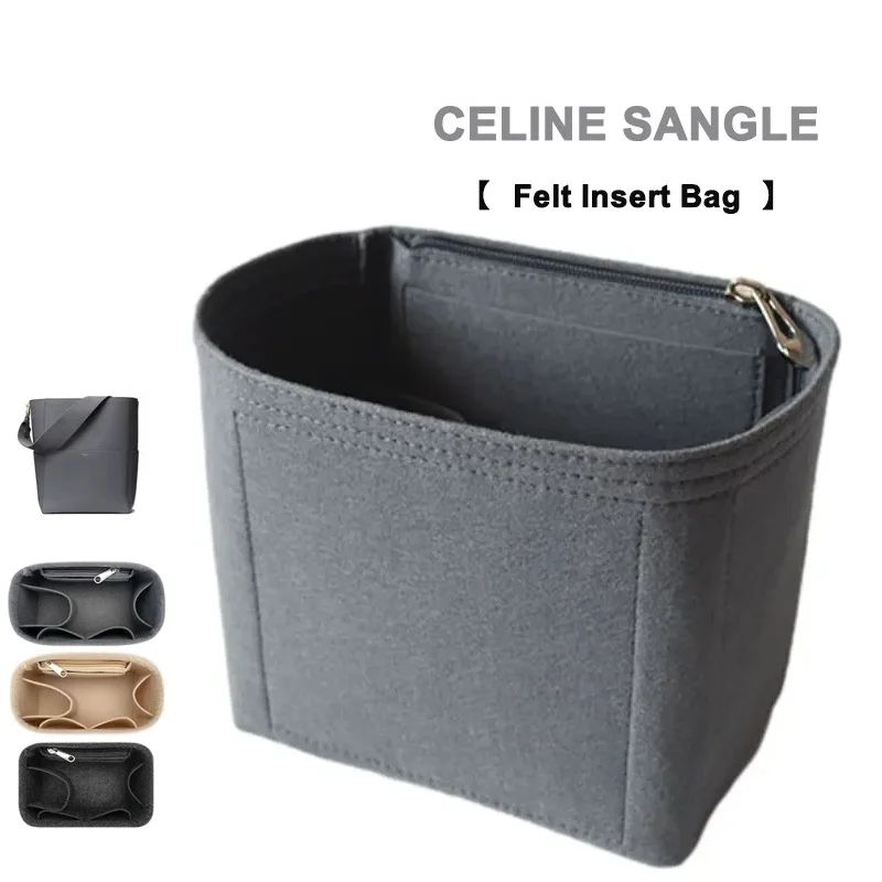 Fits For Sangle Bucket Felt Insert Bag Organizer Makeup Bag Organizer Insert Travel Cosmetic