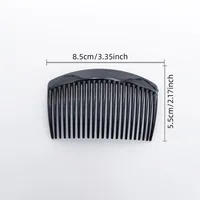12/50 PCS Plastic Hair Side Comb Simple 23 Teeth Hair Accessories Strong Hold Hair Comb For Women Girls 3 For Each Of 4 Colors - Image 4