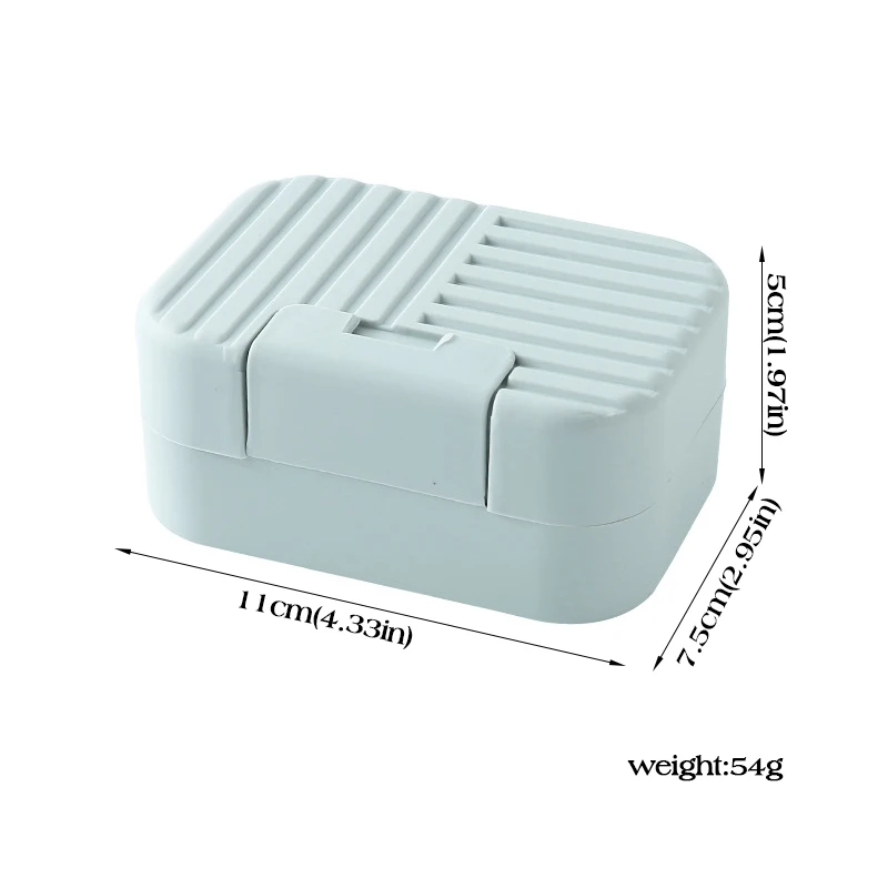 Travel Soap Dish Plate With Lid Portable Lock Sealed Soap Organizer Case Bathroom Outdoor Soap Storage Box