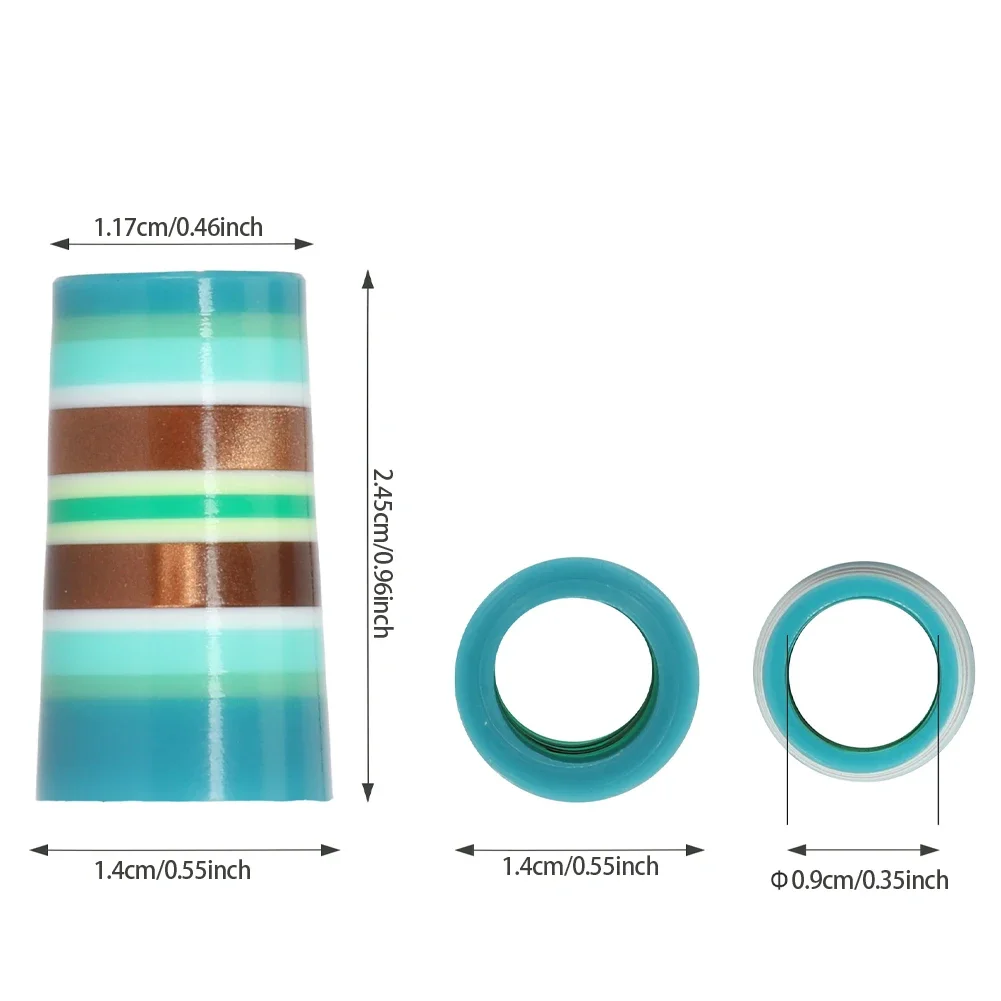 1PC Golfing Tapered Ferrules Fit 1.4x2.45x1.17cm Tapered and Parallel Shafts Colorful Striped Golfing Iron Ferrules