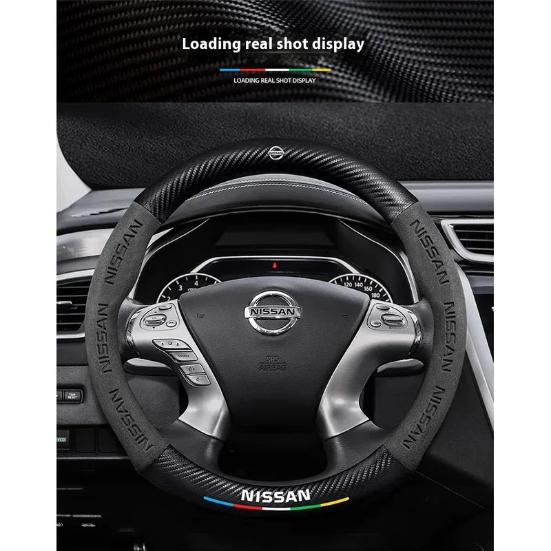 Car Steering Wheel Cover Nissan Qashqai Juke X Trail Patrol Note Leaf car-steering-wheel-cover-nissan-qashqai-juke-x-trail-patrol-note-leaf