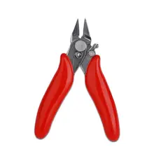 

Diagonal Pliers Wire Cable Small Nipper Flush Snips Spring Loaded Crimper Plastic Handle DIY Handicraft Portable Hand Tool