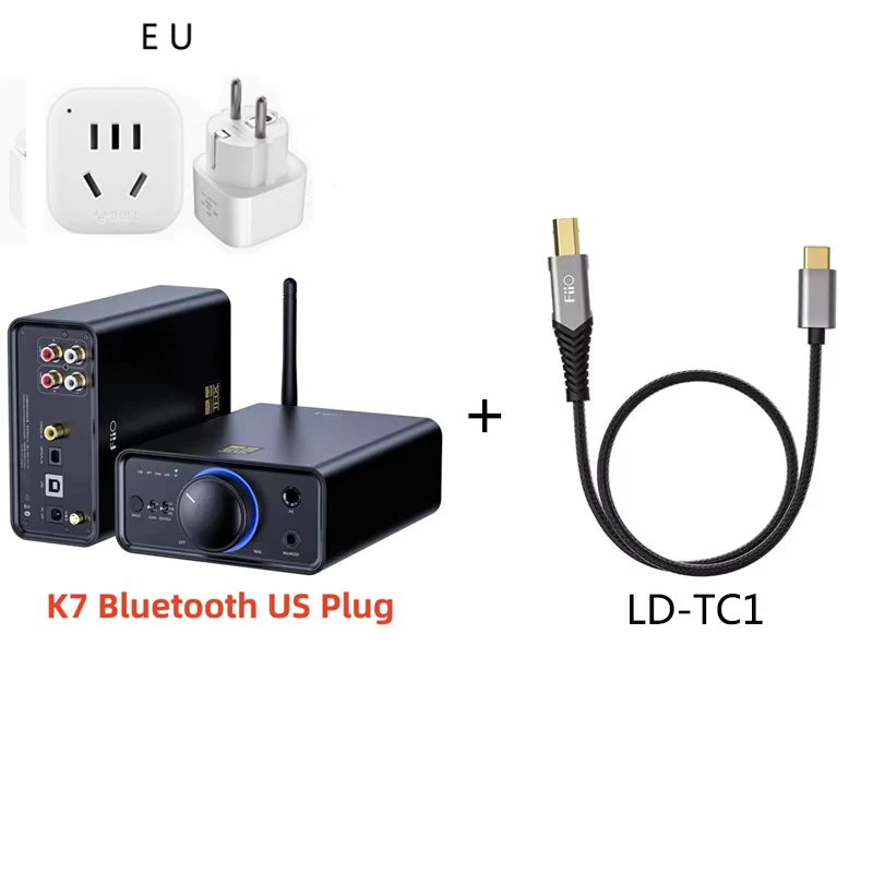 FiiO K7/K7BT バランス HiFi DAC ヘッドフォンアンプ AK4493S*2、XMOS
