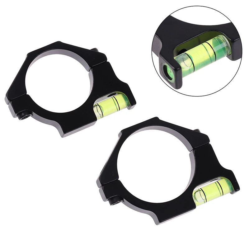 Ring Bubble Level Clamp Bracket 25.4mm/30mm Ring Adapter Bubble Level for Sight Balance Pipe Clamp Bracket for Scope Hunting Riflescope Hunting Accessory