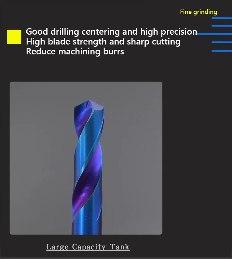 Hartmetall-Bohrer, Hartmetall-Bohrer, Wolframstahl-Spiralbohrer 1 2 3 4 5 6 -12mm für Metallbearbeitung, CNC-Drehmaschinen, Bohrwerkzeuge – Detail 4