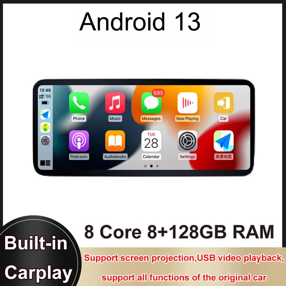

10.25 Inch for Benz W176 X156 W463 2013-2018 Android 13 Car Radio Wireless Carplay Monitors Stereo Radio Multimedia Player 4G