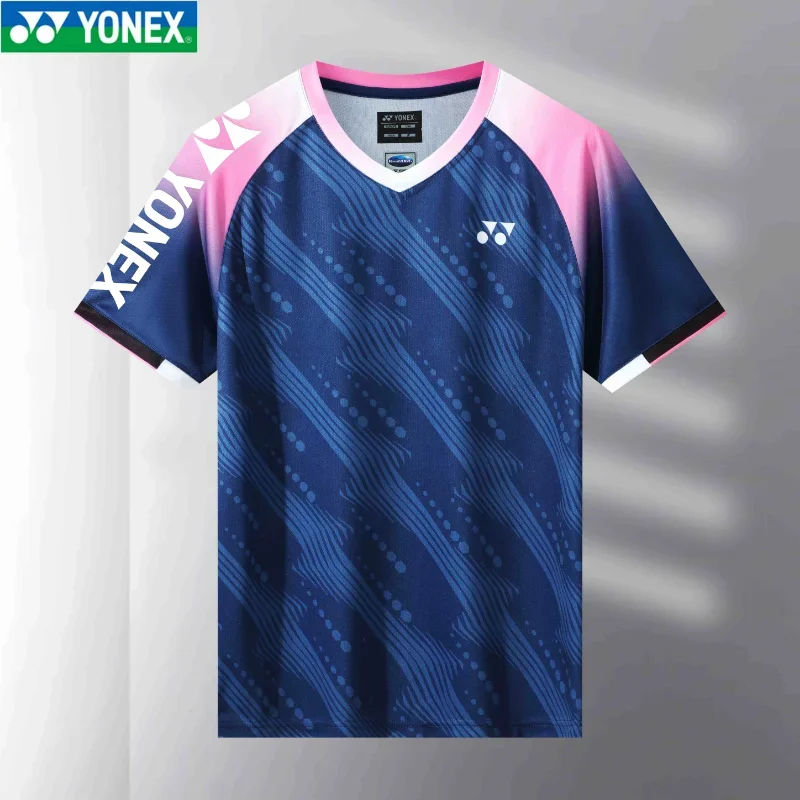 YONEX Badminton Tennis Wear Sports T-shirts Short-sleeved Comfortable Breathable Sweat-absorbent Quick-drying Tops Short Sleeve T Shirt Badminton Uniforms