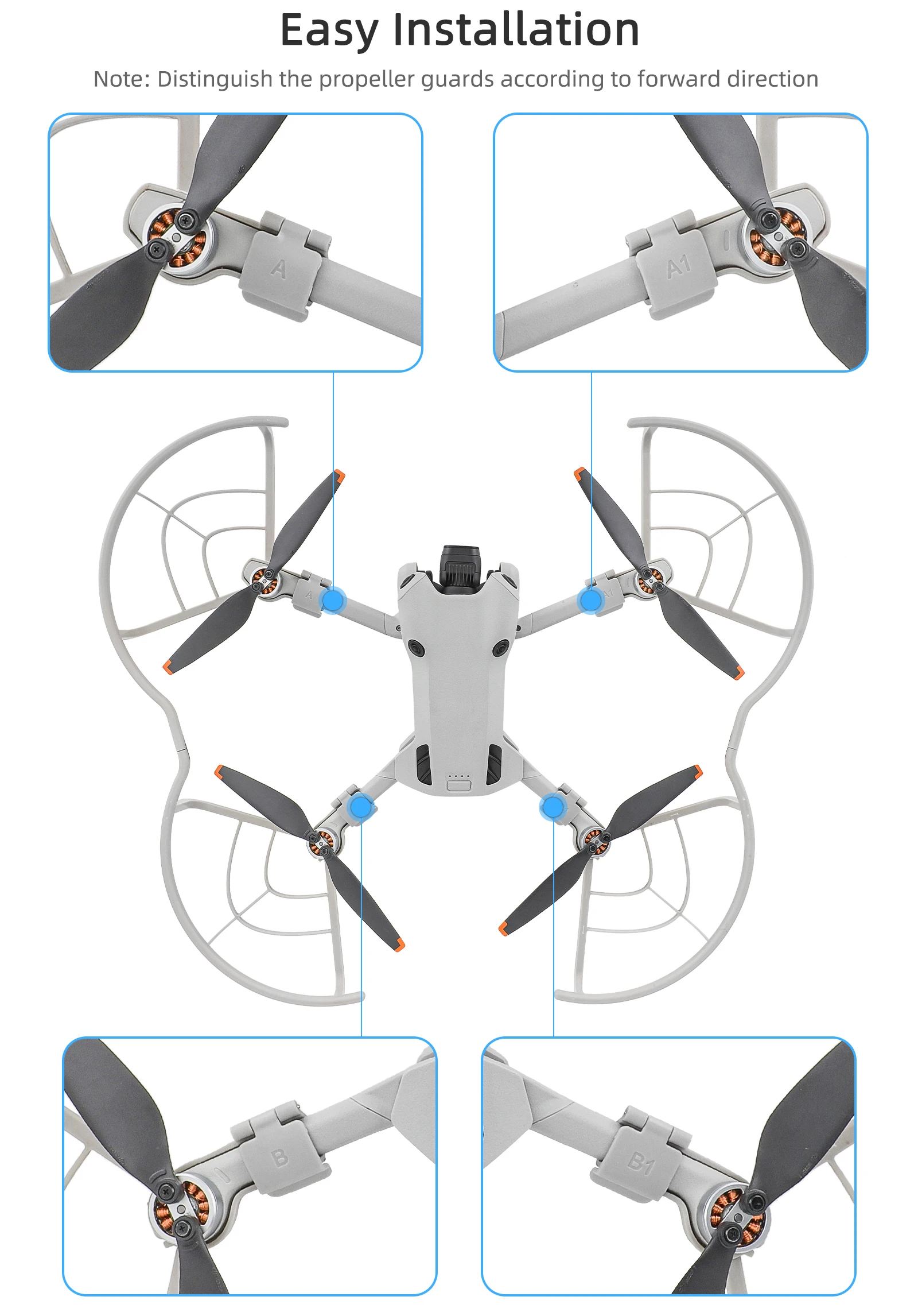 Pro, Props Capa Anel, Drone Protector, Mini 4 Pro Acessórios