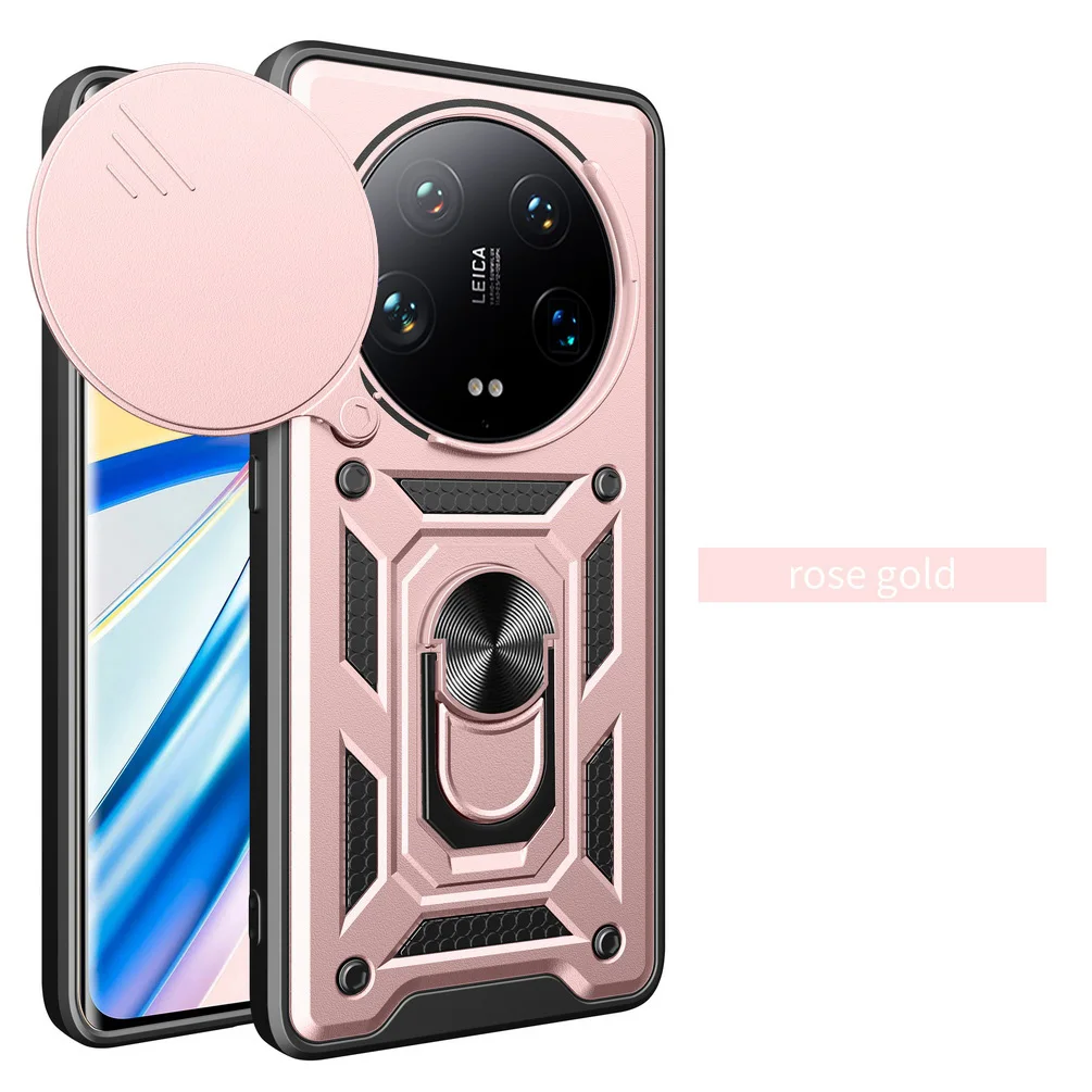 Enhanced Armor Hybrid Ring Back Cover with Camera Protection