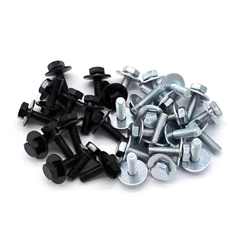 10pcs 자동차 바디 볼트 M6 엔진 커버 언더 트레이 스플래시 실드 가드 범퍼 펜더 라이너 리테이너 패스너 리벳 나사 6mm 8.8
