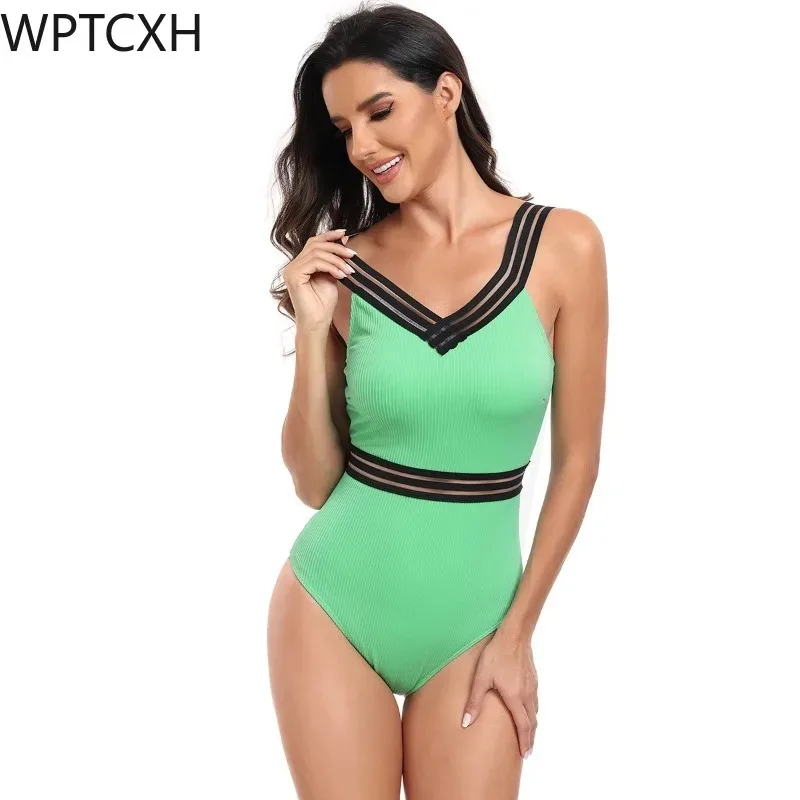 

One-piece Swimsuit for Women Sports Quick Dry Sexy Bikini Monokini Swimwear Ladies Bathers Bathing Suit Hot Spring Beach Wear