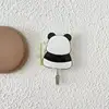 Panda Hooks No Punching Traceless  Door Key Bathroom Kitchen Home Storage Decorative Hooks 3