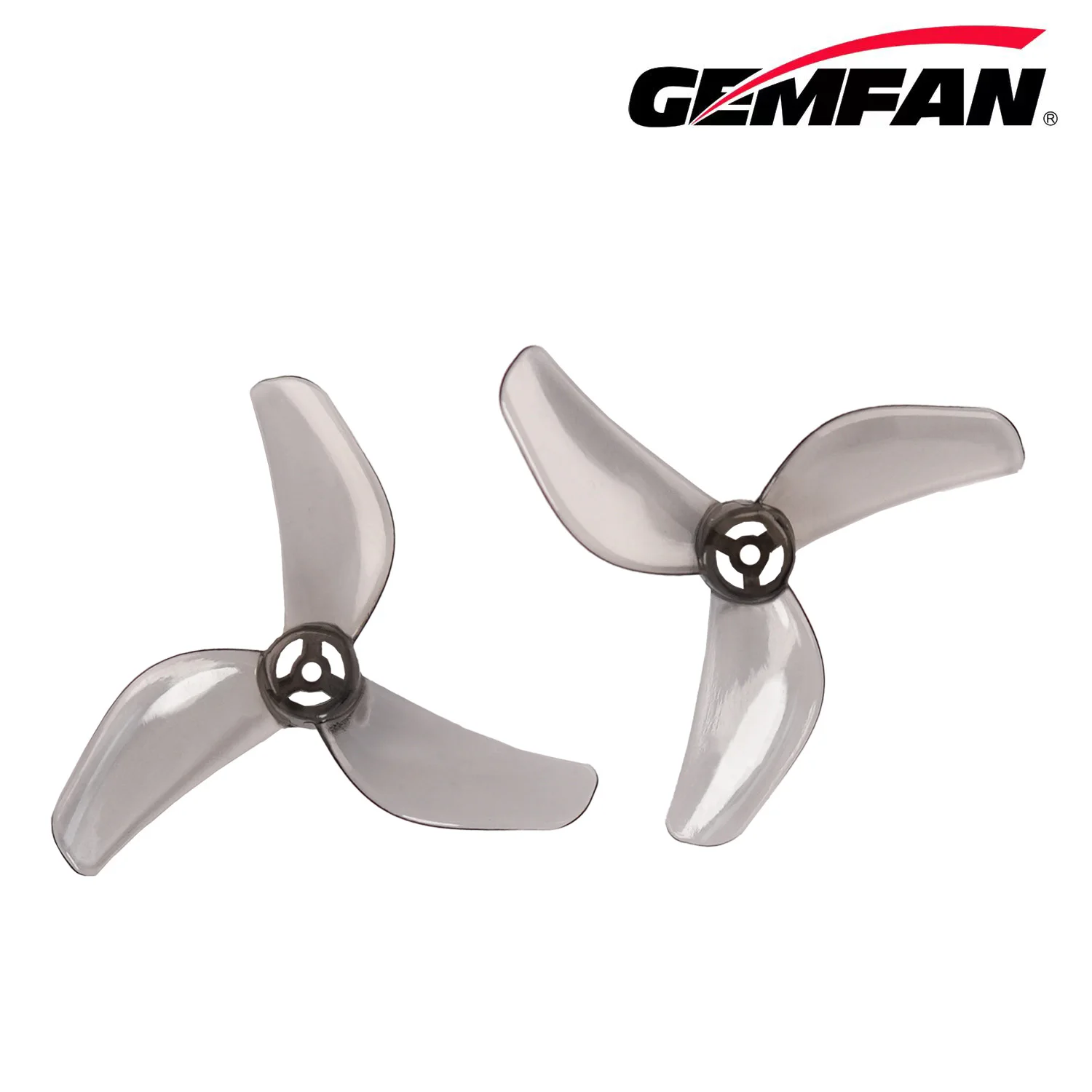 Paire d'hélices bleues Gemfan 1207-3 pour Tiny Whoop, vue de dessus