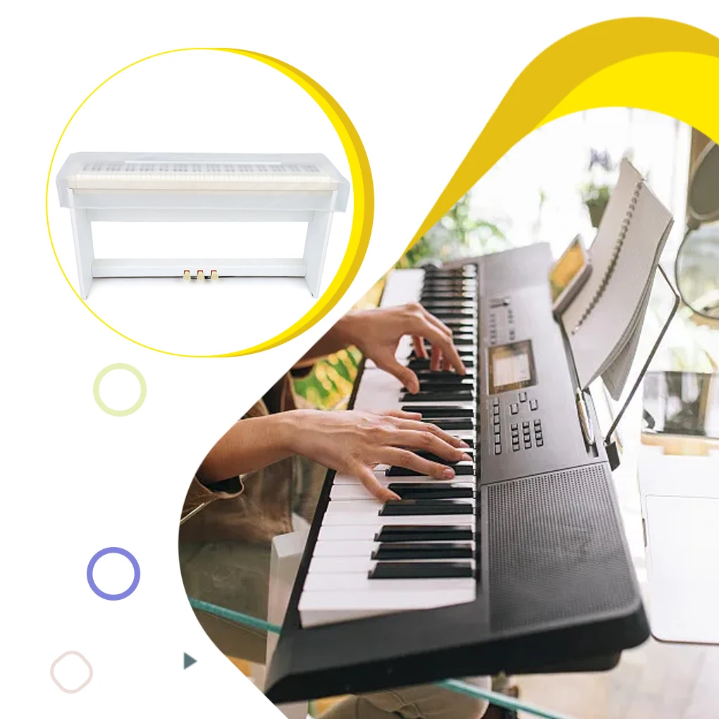 Transparent Digital Piano Cover With Ultimate Protection PEVA Wide Application